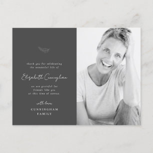 Carte Postale Célébration de la vie Simple et moderne Photo mini