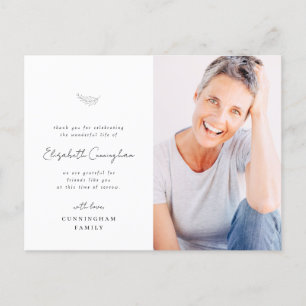 Carte Postale Célébration de la vie Simple et moderne Photo mini