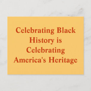 Carte Postale Célébration de l'histoire noire