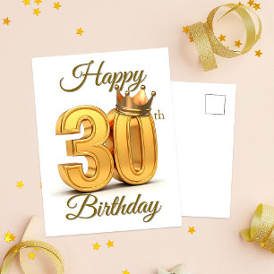 Carte Postale Célébration des 30 ans de la Couronne d'Or Royale