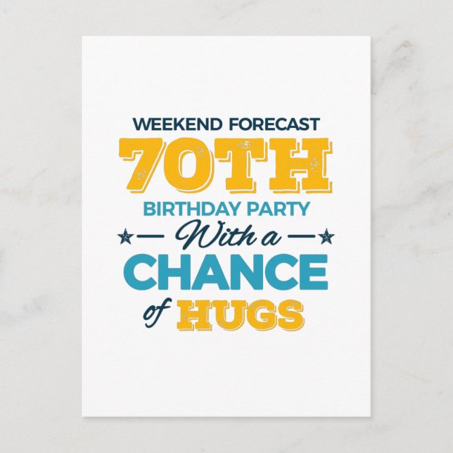 Carte Postale Célébration des 70 ans (Devant)