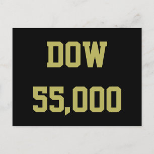 Carte Postale Célébration du Dow 55 000 du marché boursier