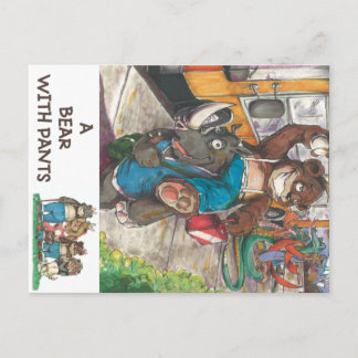 Carte Postale Célébration du livre "A Bear With Pants"