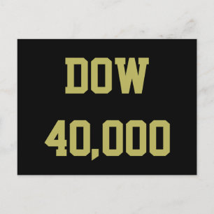 Carte Postale Célébration du marché Stock Dow 40000