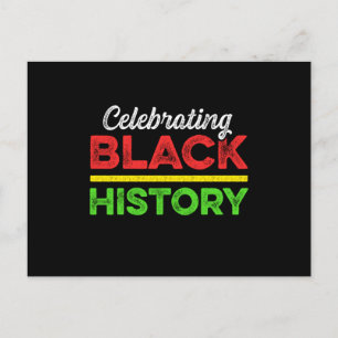 Carte Postale Célébration du Mois de l'histoire des Noirs Amériq