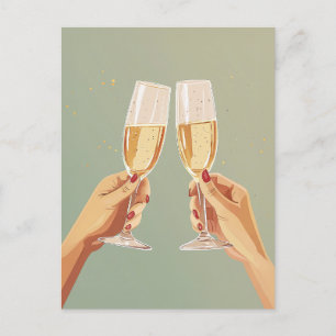 Carte Postale Célébration du pain au champagne