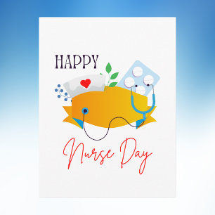 Carte Postale Célébration Moderne Minimaliste de la Journée Heur