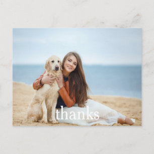Carte Postale Celebration Thank You Photo PostcardTexte blanc