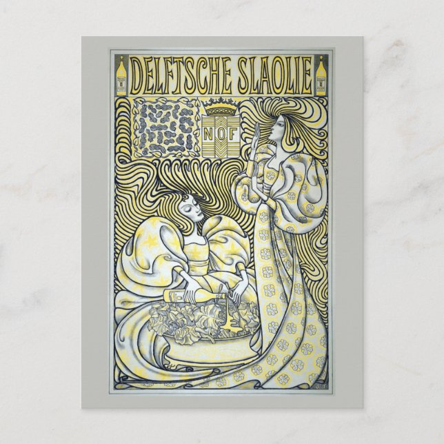 Carte Postale Célèbre Art Nouveau néerlandais (Devant)