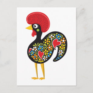 Carte Postale Célèbre coq de Barcelos Portugal Nr. 07