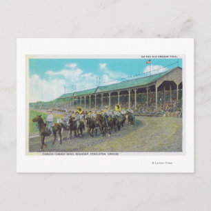 Carte Postale Célèbre Cowboy Band au Round Up