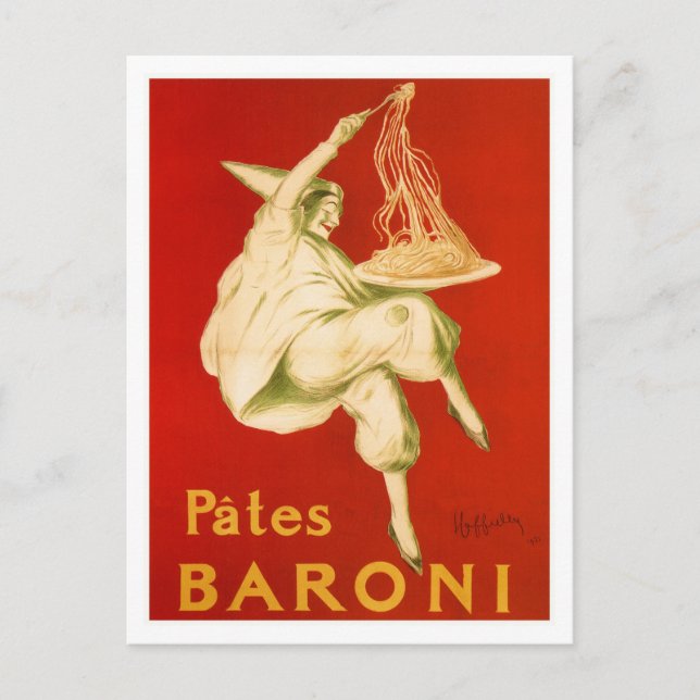 Carte Postale Célèbre Leonetto Cappiello pâtes italiennes (Devant)