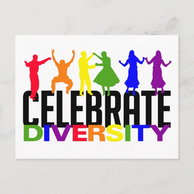 Carte postale Célébrer la diversité (Devant)