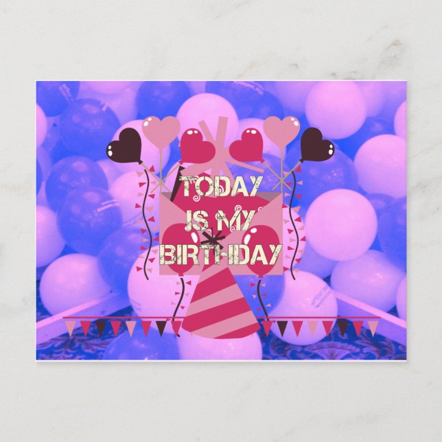 Carte Postale Célébrer Mes Bénédictions Joyeuses d'Anniversaire (Devant)