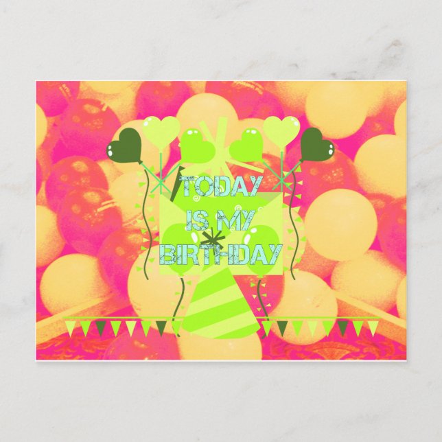 Carte Postale Célébrer Mes Bénédictions Joyeuses d'Anniversaire (Devant)