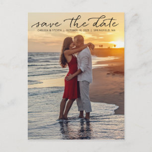 Carte Postale Célébrer un mariage d'amour Enregistrer la date