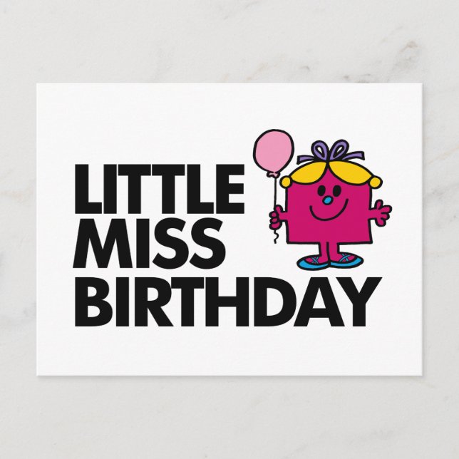 Carte Postale Célébrez l'anniversaire de la petite Miss (Devant)