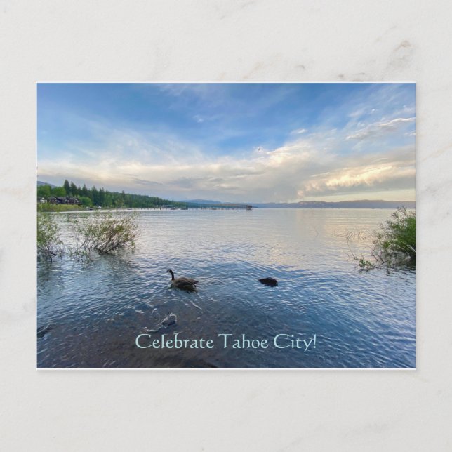Carte Postale Célébrez Tahoe City ! (Devant)