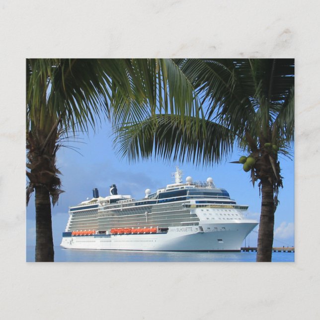 Carte Postale Célébrité Silhouette Croisière au Paradis (Devant)