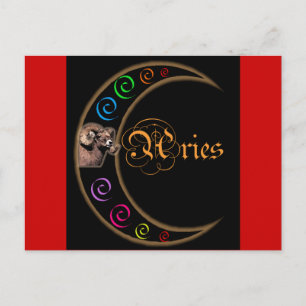 Carte Postale Célestrial Moon Aries