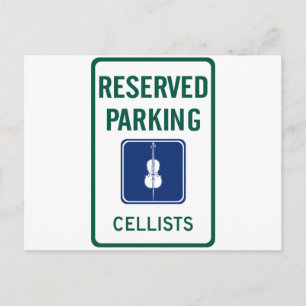 Carte Postale Cellists Parking