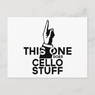 Carte Postale Cello Stuff - Musique de Cello Drôle