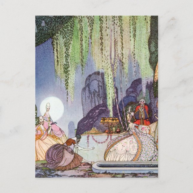 Carte Postale Cendrillon au bal de Kay Nielsen (Devant)