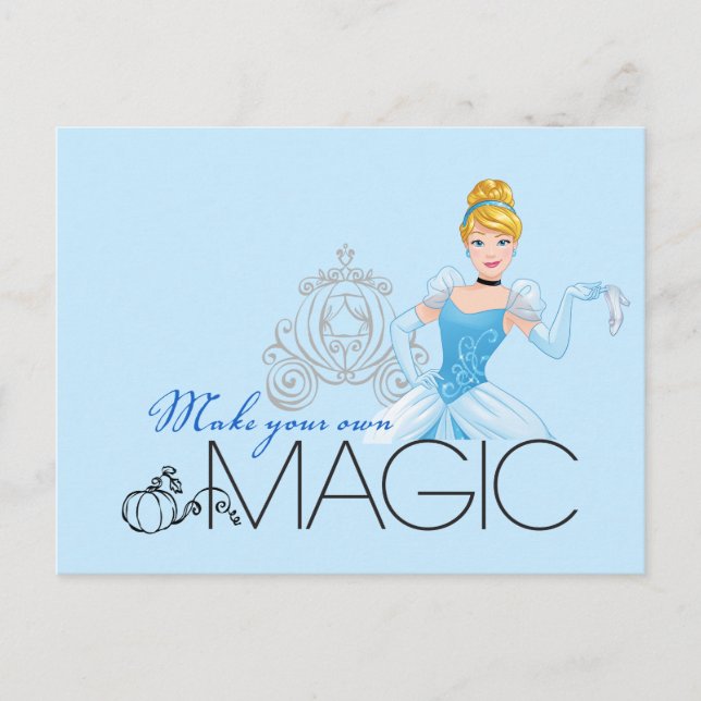 Carte Postale Cendrillon | Faites votre propre magie (Devant)