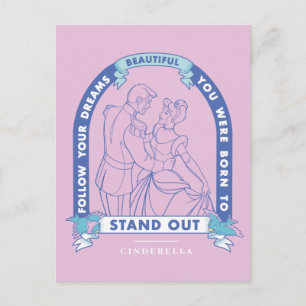 Carte Postale Cendrillon Suivez vos rêves