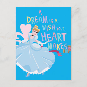 Carte Postale Cendrillon   Un Rêve Est Un Souhait Que Votre Coeu