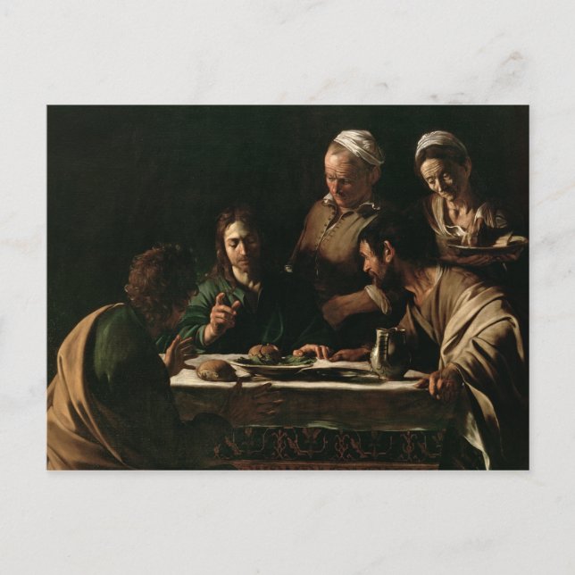 Carte Postale Cène à Emmaüs, 1606 (Devant)
