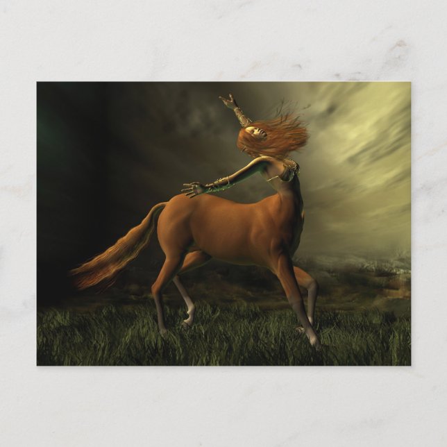 Carte Postale Centaur dans la tempête (Devant)