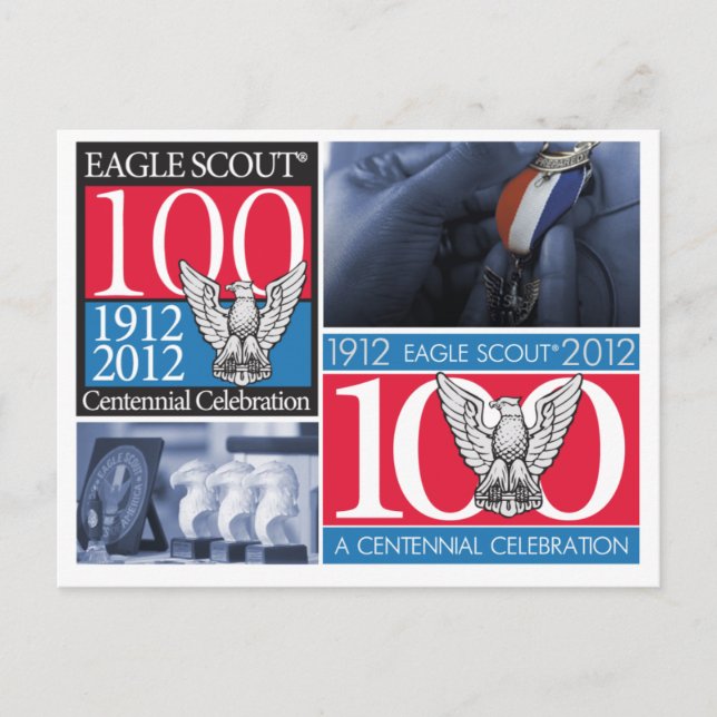 Carte postale centenaire Eagle Scout (Devant)
