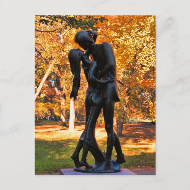 Carte Postale Central Park Autumn : Statue de Roméo et Juliet 02 (Devant)