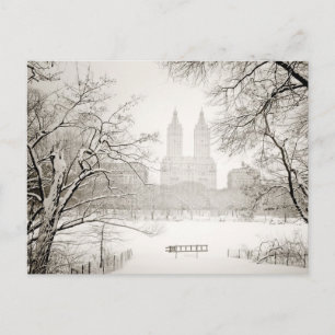 Carte Postale Central Park - Belle neige d'hiver