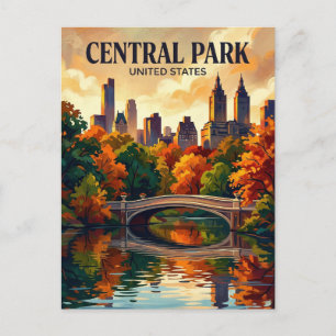 Carte Postale Central Park État de New York
