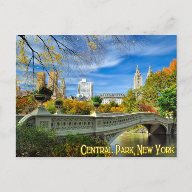 Carte Postale Central Park New York (Devant)
