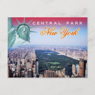 Carte Postale Central Park, New York City - vue aérienne