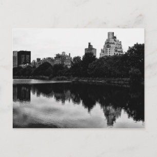 Carte Postale Central Park, NYC View en noir et blanc
