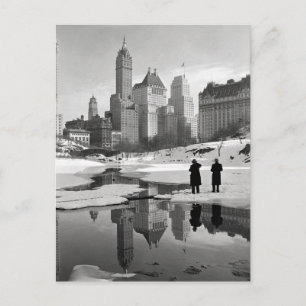 Carte Postale Central Park Winter Scene, 1933