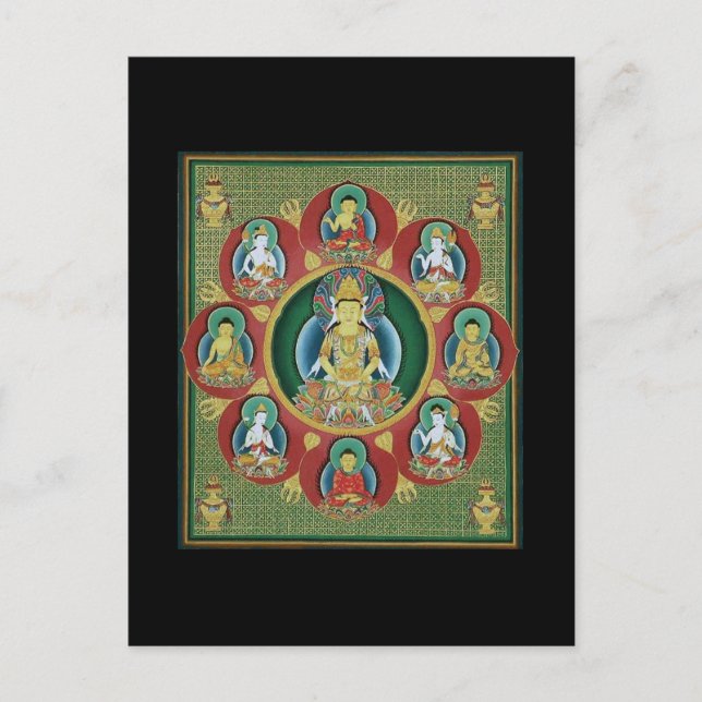 Carte Postale Centre d'un Taizokai Mandala (Devant)