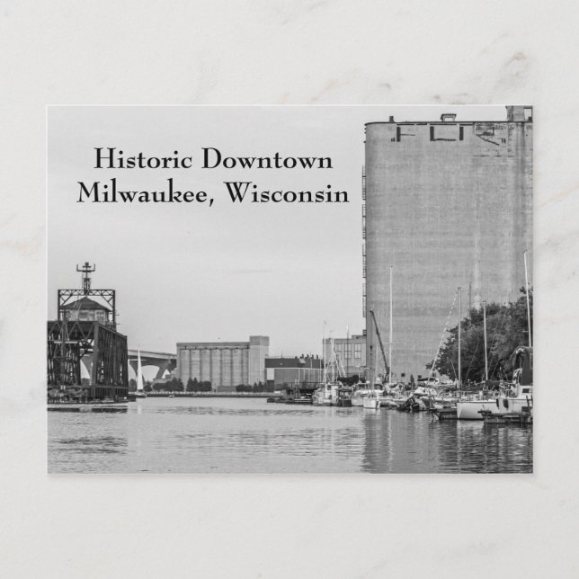 Carte Postale Centre historique Milwaukee Wisconsin (Devant)