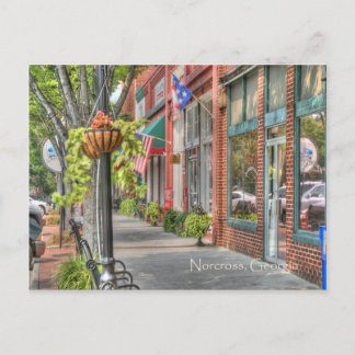 Carte Postale Centre historique Norcross : S. Peachtree St. Scen
