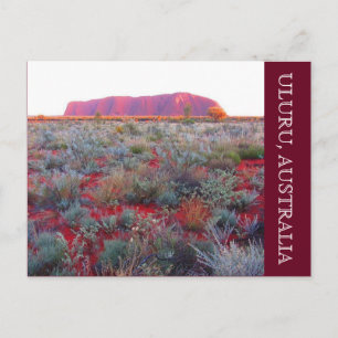 Carte Postale centre rouge uluru