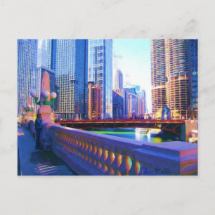 Carte Postale Centre-ville de Chicago