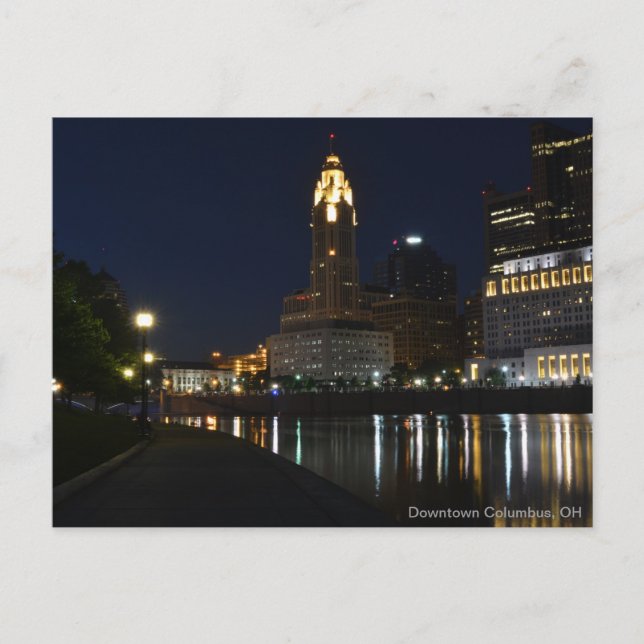 Carte Postale Centre-ville de Columbus, OH Skyline (Devant)