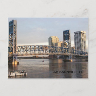 Carte Postale Centre-ville de Jacksonville, Floride