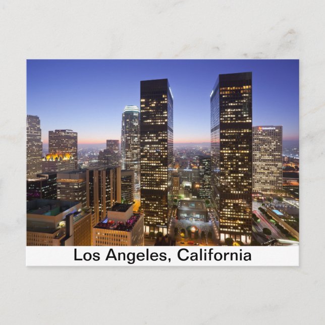 Carte Postale Centre-ville de Los Angeles (Devant)