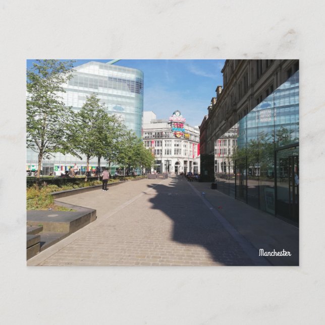 Carte Postale Centre-ville de Manchester (Devant)