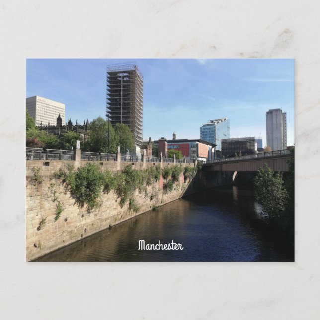 Carte Postale Centre-ville de Manchester (Devant)